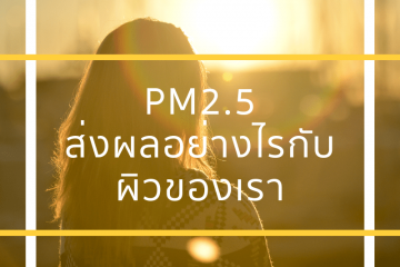 pm 2.5 ส่งผลอย่างไรกับผิวของเรา